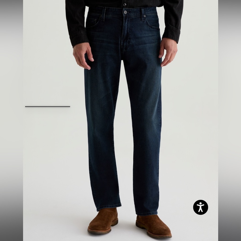 AG Men's Graduate Tailored Leg Dark Blue Jeans 32x34